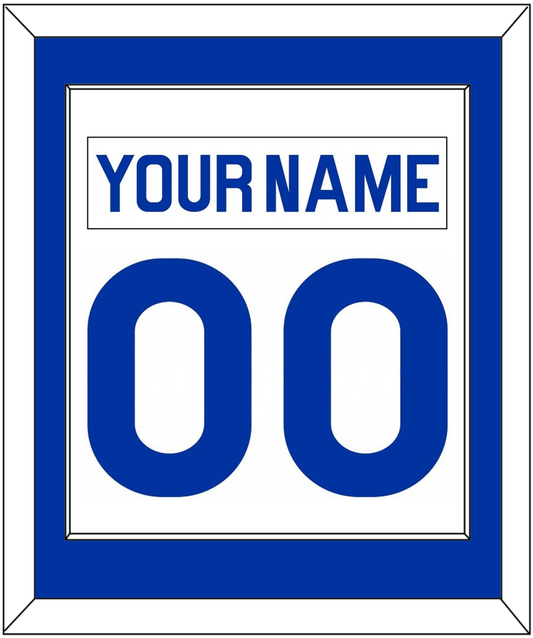 New York Nameplate & Number (Back) Combined - Home White (1976-1978) - Essential Tier 1