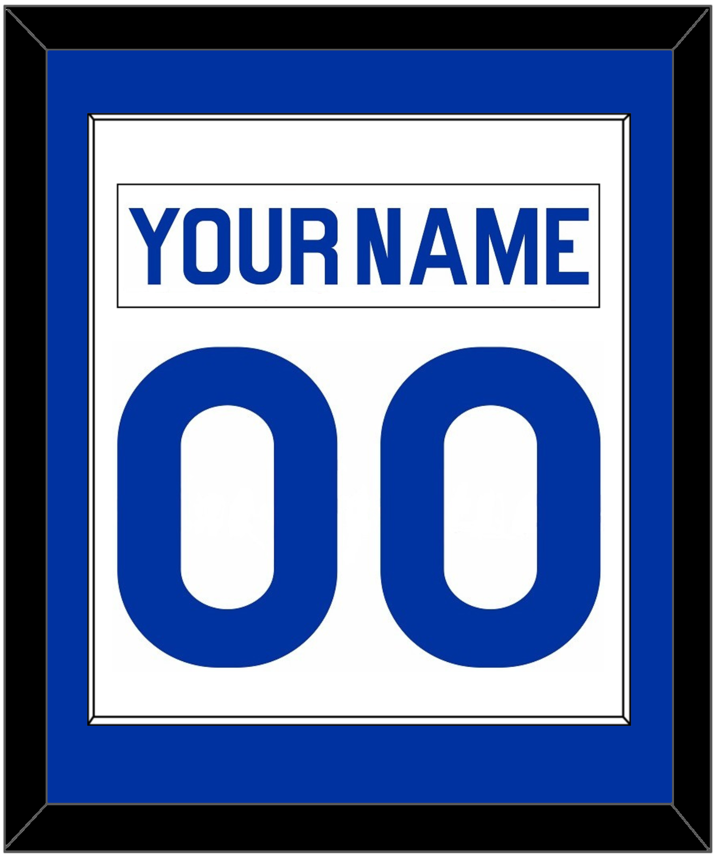 New York Nameplate & Number (Back) Combined - Home White (1976-1978) - Essential Tier 1