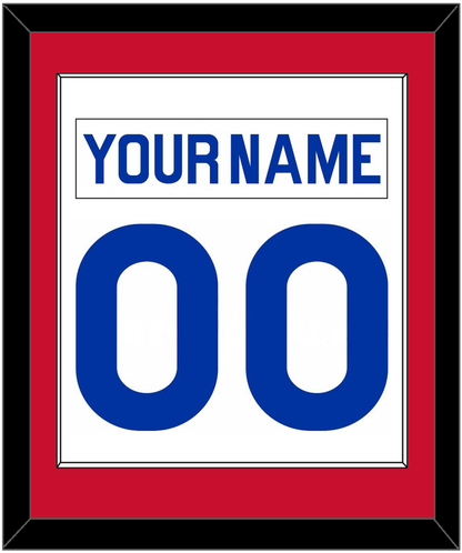 New York Nameplate & Number (Back) Combined - Home White (1976-1978) - Essential Tier 2
