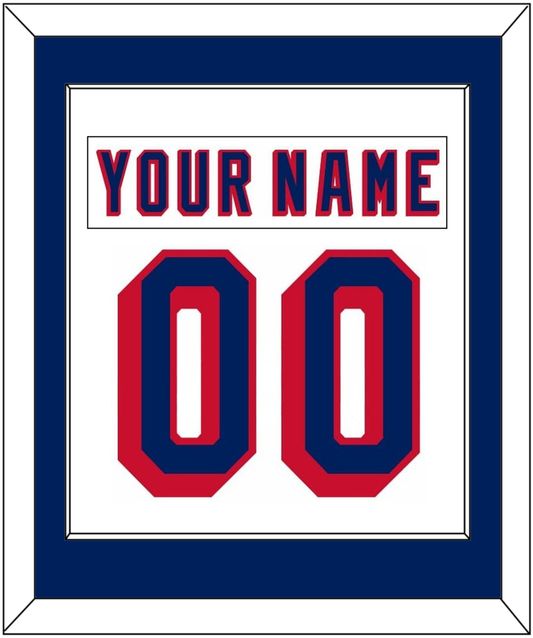 New York Nameplate & Number (Back) Combined - Home White (1970-1976) - Essential Tier 1