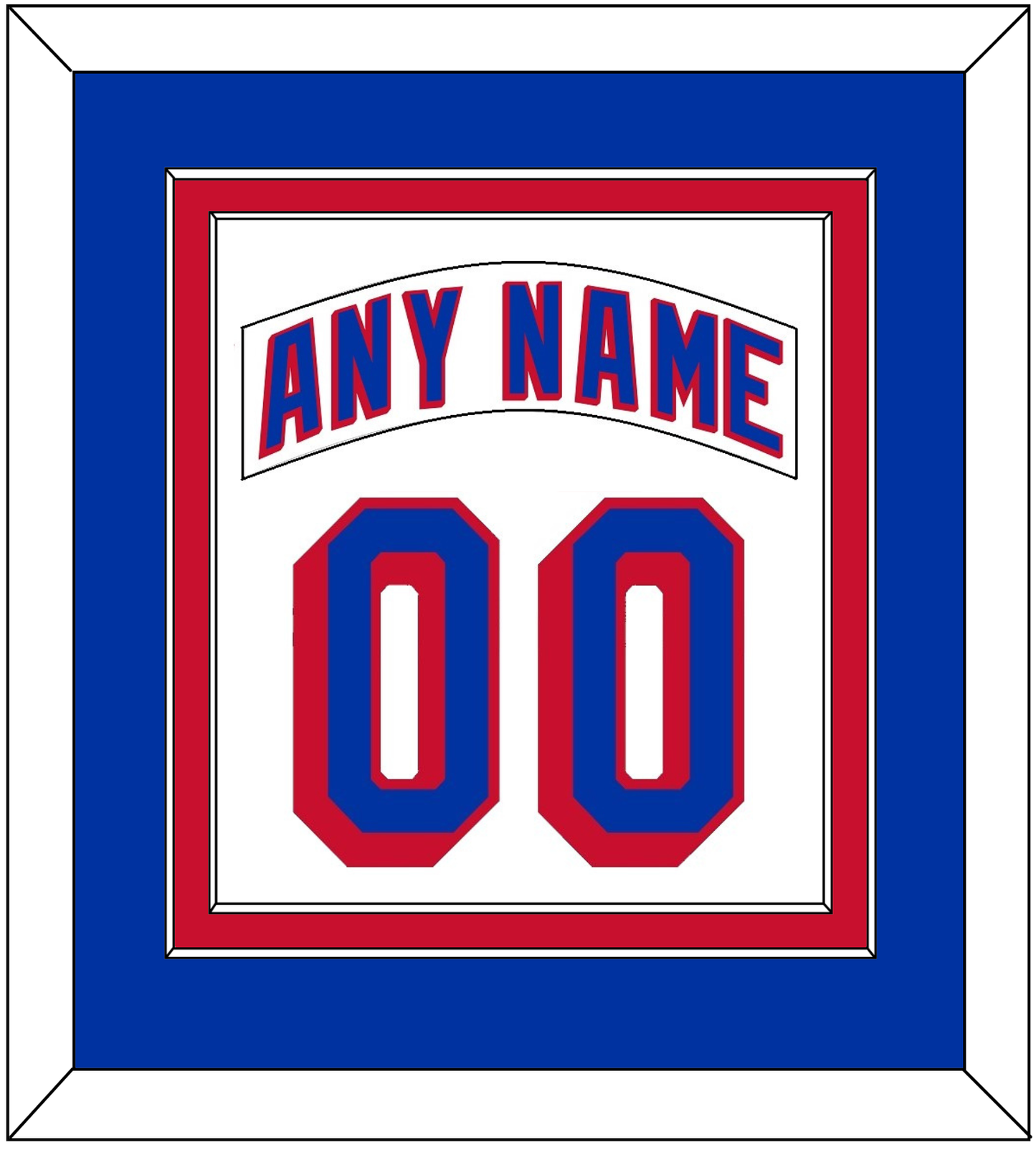 New York Nameplate & Full-Size Number - Combined