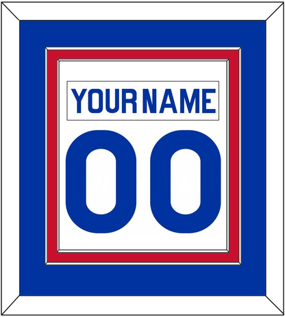 New York Nameplate & Number (Back) Combined - Home White (1976-1978) - Signature Tier 2