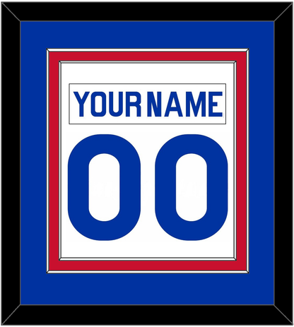New York Nameplate & Number (Back) Combined - Home White (1976-1978) - Signature Tier 2