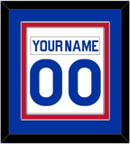 New York Nameplate & Number (Back) Combined - Home White (1976-1978) - Double Mat 2