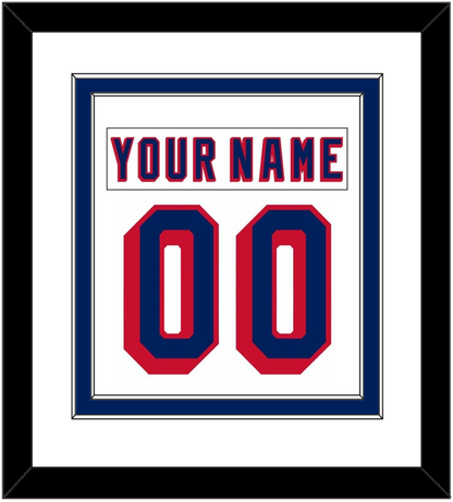 New York Nameplate & Number (Back) Combined - Home White (1970-1976) - Signature Tier 1