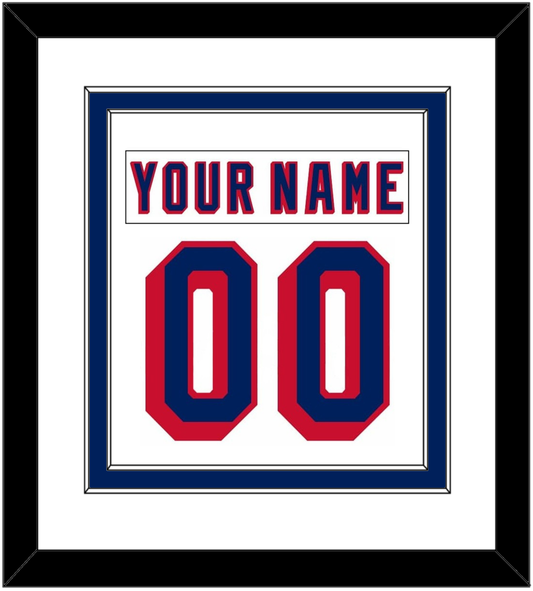 New York Nameplate & Number (Back) Combined - Home White (1970-1976) - Signature Tier 1