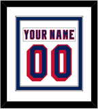 New York Nameplate & Number (Back) Combined - Home White (1970-1976) - Double Mat 1