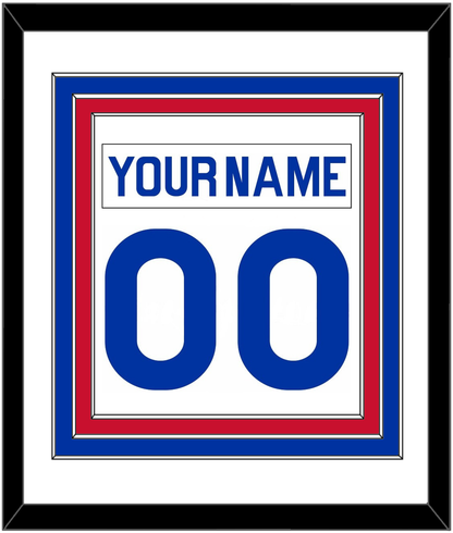 New York Nameplate & Number (Back) Combined - Home White (1976-1978) - Premier Tier 1