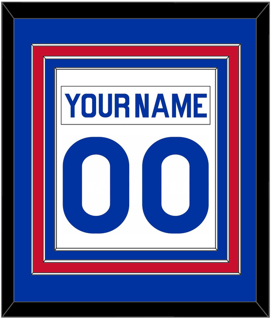 New York Nameplate & Number (Back) Combined - Home White (1976-1978) - Premier Tier 2