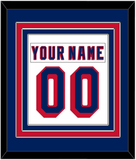 New York Nameplate & Number (Back) Combined - Home White (1970-1976) - Triple Mat 2