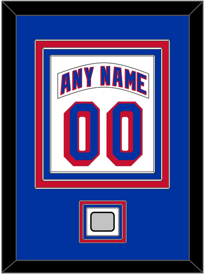 New York Nameplate & Number (Back) Combined, With 1994 Stanley Cup Finals Patch - Home White (1990-2004) - Premier Tier 2