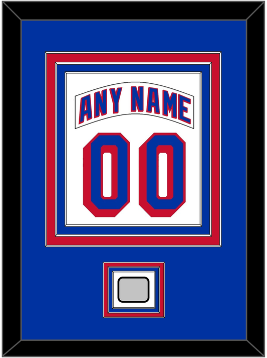 New York Nameplate & Number (Back) Combined, With 1994 Stanley Cup Finals Patch - Home White (1990-2004) - Premier Tier 2