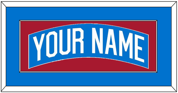 New York Nameplate - Centennial Blue - Single Mat 2