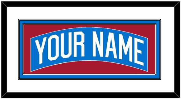 New York Nameplate - Centennial Blue - Double Mat 1