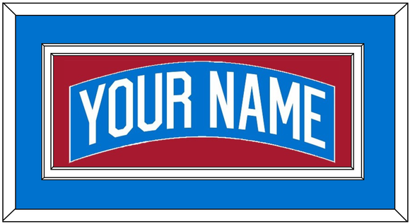 New York Nameplate - Centennial Blue - Double Mat 2