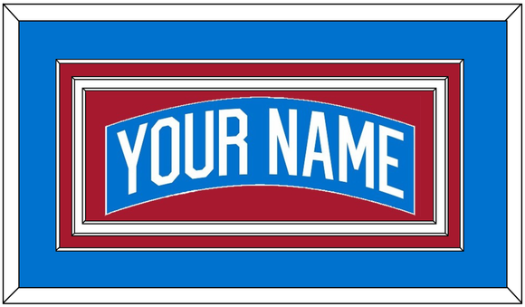 New York Nameplate - Centennial Blue - Triple Mat 1