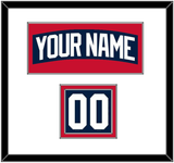 New York Nameplate & Number (Shoulder) - Alternate Blue - Double Mat 1