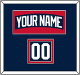 New York Nameplate & Number (Shoulder) - Alternate Blue - Double Mat 2