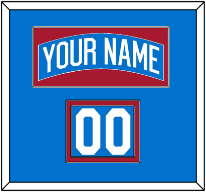 New York Nameplate & Number (Shoulder) - Centennial Blue - Signature Tier 2