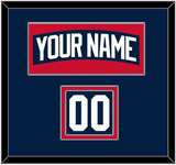 New York Nameplate & Number (Shoulder) - Alternate Blue - Double Mat 2