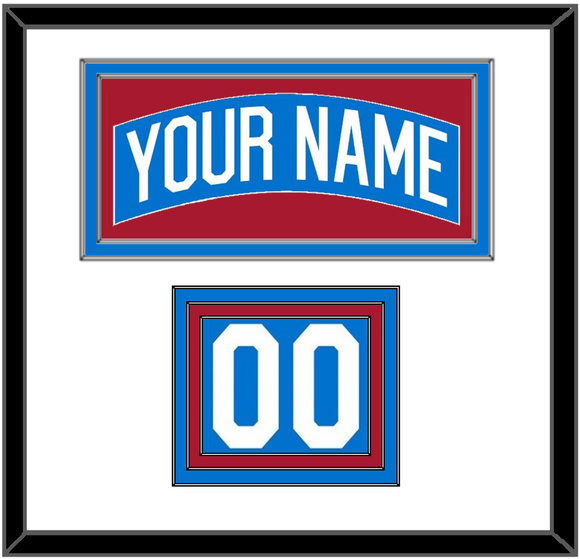 New York Nameplate & Number (Shoulder) - Centennial Blue - Triple Mat 1