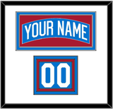 New York Nameplate & Number (Shoulder) - Centennial Blue - Triple Mat 1