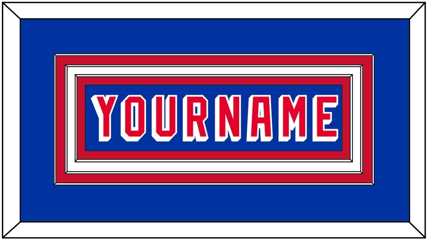 New York Nameplate - Road Blue (1978-1990) - Premier Tier 1
