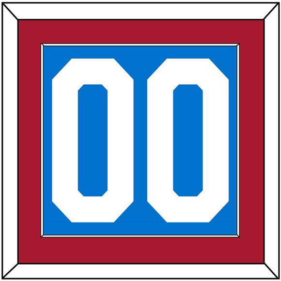 New York Number (Back) - Centennial Blue - Single Mat 2