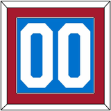 New York Number (Back) - Centennial Blue - Single Mat 2