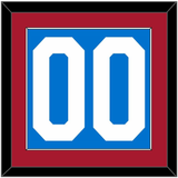 New York Number (Back) - Centennial Blue - Single Mat 2