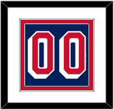 New York Number (Back) - Road Blue (1947-1976) - Double Mat 1