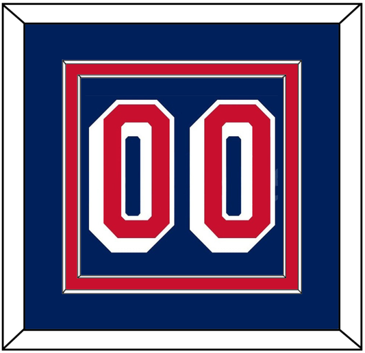 New York Number (Back) - Road Blue (1947-1976) - Signature Tier 2