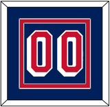 New York Number (Back) - Road Blue (1947-1976) - Double Mat 2