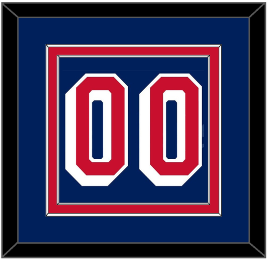 New York Number (Back) - Road Blue (1947-1976) - Signature Tier 2