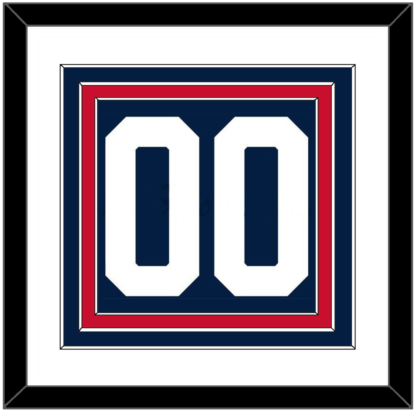 New York Number (Back) - Alternate Blue - Premier Tier 1