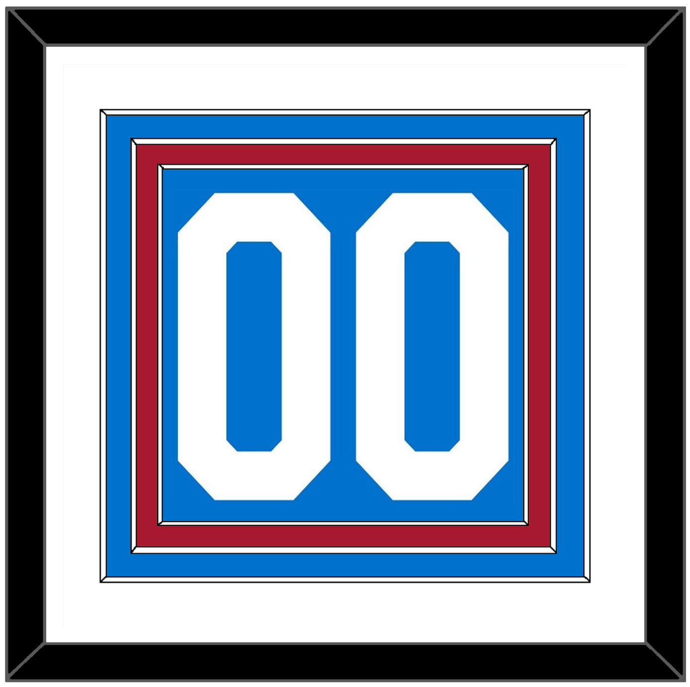 New York Number (Back) - Centennial Blue - Premier Tier 1