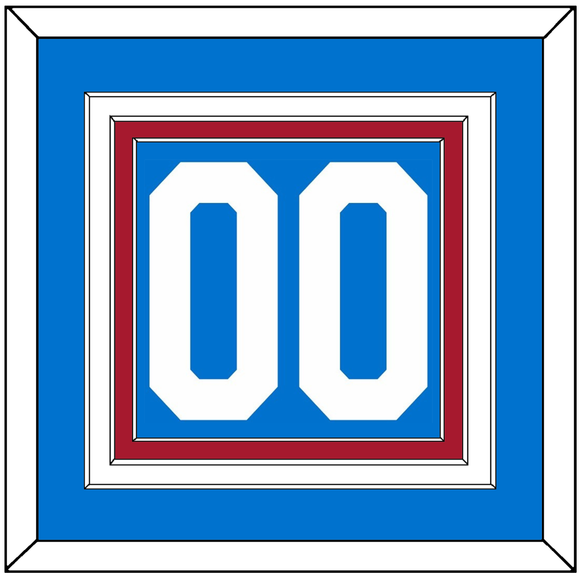 New York Number (Back) - Centennial Blue - Triple Mat 2