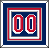 New York Number (Back) - Road Blue (1947-1976) - Triple Mat 2