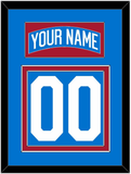 New York Nameplate & Number (Back) - Centennial Blue - Double Mat 2