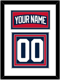 New York Nameplate & Number (Back) - Alternate Blue - Triple Mat 1