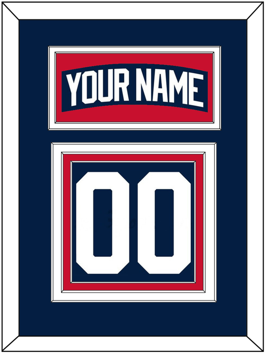 New York Nameplate & Number (Back) - Alternate Blue - Premier Tier 2