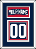 New York Nameplate & Number (Back) - Alternate Blue - Triple Mat 2