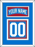 New York Nameplate & Number (Back) - Centennial Blue - Triple Mat 2