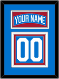 New York Nameplate & Number (Back) - Centennial Blue - Triple Mat 2