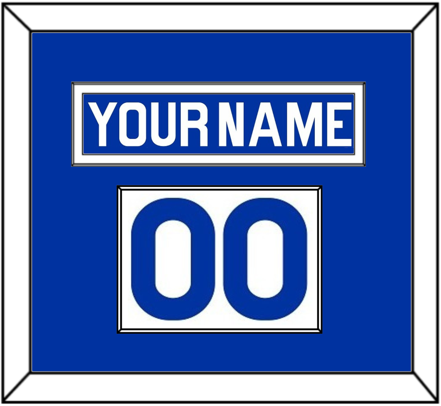 New York Nameplate & Number (Shoulder) - Road Blue (1977-1978) - Essential Tier 1