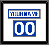 New York Nameplate & Number (Shoulder) - Home White (1976-1978) - Single Mat 1