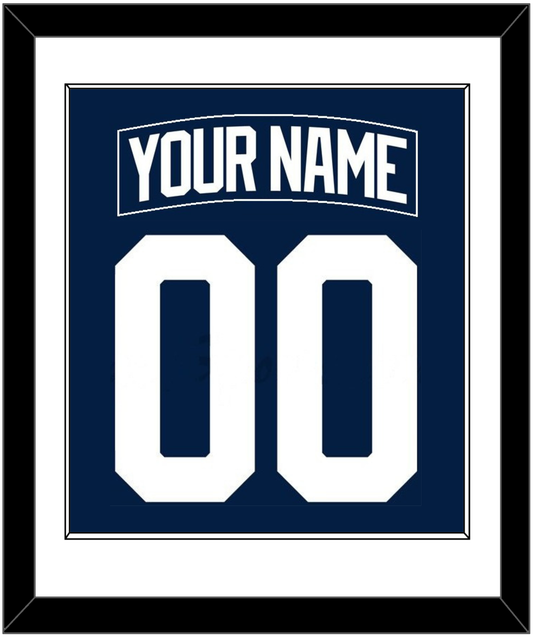 New York Nameplate & Number (Back) Combined - Alternate Blue - Essential Tier 1