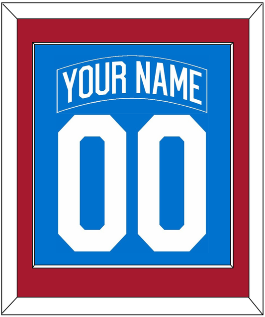 New York Nameplate & Number (Back) Combined - Centennial Blue - Essential Tier 2