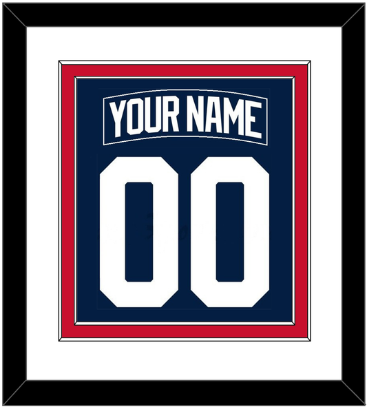 New York Nameplate & Number (Back) Combined - Alternate Blue - Signature Tier 1