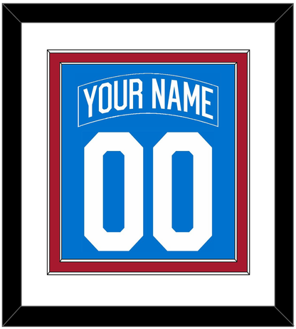 New York Nameplate & Number (Back) Combined - Centennial Blue - Signature Tier 1